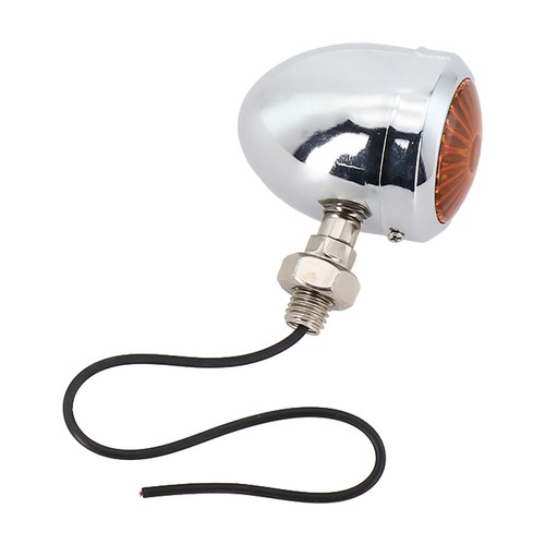 Upgrade Your Ride with Chrome Amber Turn Signal Blinker Lights Set of 2 - Picture 4 of 12