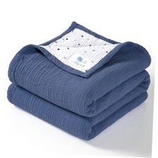 Muslin Baby Blanket: Cotton Quilt Blankets for Toddlers - Reversible Nursery