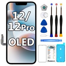 Soft OLED für iPhone 12 / 12 Pro Display Ersatz HD Bildschirm 3D Touchscreen Set