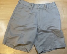 Men s Roundtree Yorke Chino Khaki Easy Care Shorts PocketsSize 34