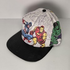 Marvel Hat Mens Heroes Comics Cap One Size Sn...