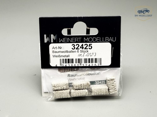 H0/1:87 Weinert Modellbau 32425 Baumwollballen 6 Stück // 4 L 0718