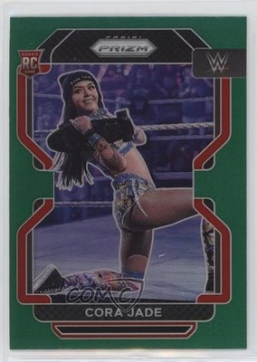 2022 Panini Prizm WWE Green Prizm Cora Jade #188 Rookie RC 02l5