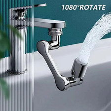 Universal 1080° Swivel Extension Faucet Aerator Rotate Robotic Arm Tap Extender