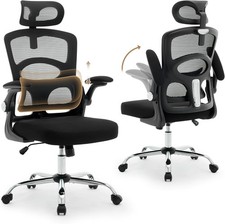 Office Chair Ergonomic Desk Computer Task Chair Mesh Back Adjustable Headrest