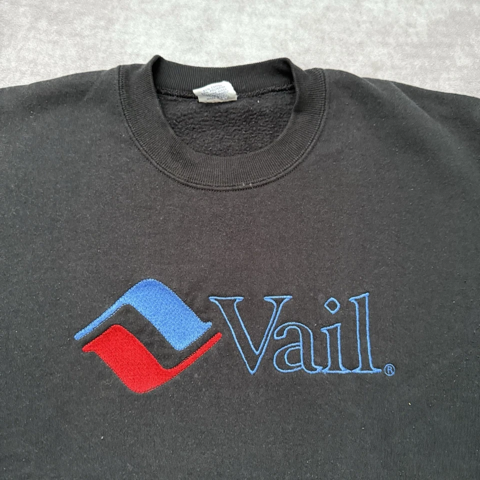 Винтажные свитшот 90-х Crazy Shirt Hawaii Vail Colorado размер XL горнолыжный курорт снег - Изображение 2 из 4