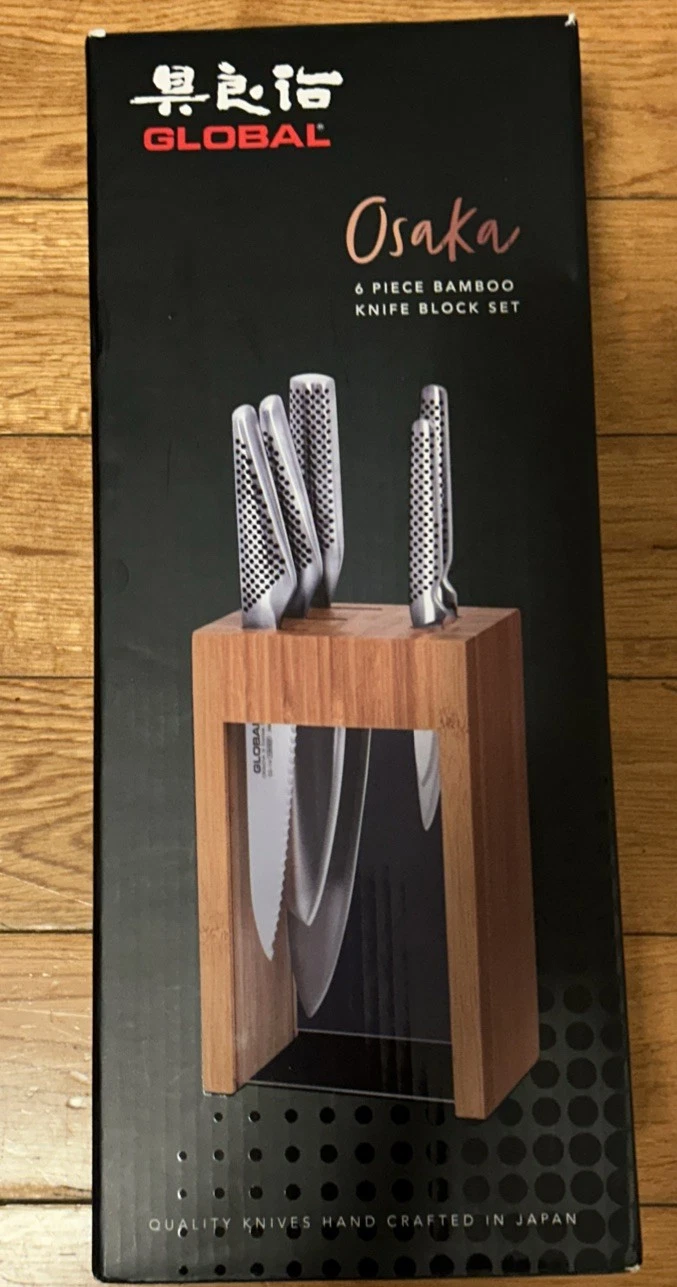 Global Osaka 6-Piece Knife Block Set New In Box