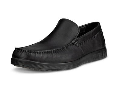 ECCO S Lite Moc M Herren Slipper schwarz geöltes Nubukleder