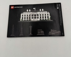 LEGO Architecture The White House 21006 Instruction Guide Manual Only
