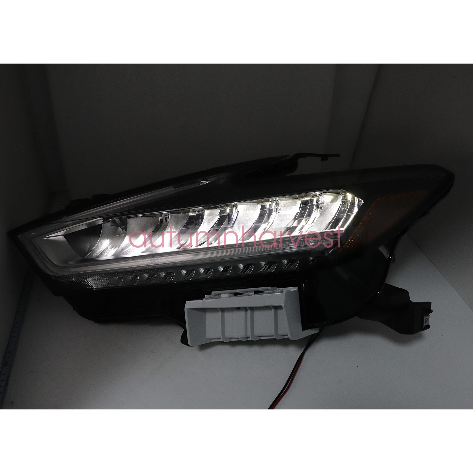 Fits Nissan Maxima 2019 2020 2021 Headlight LED Housing Chrome Driver Left Side