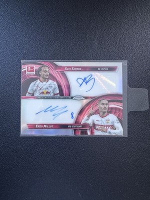 Xavi Simons + Enzo Millot /75 Dual Autograph  Topps Chrome Bundesliga 2024/25