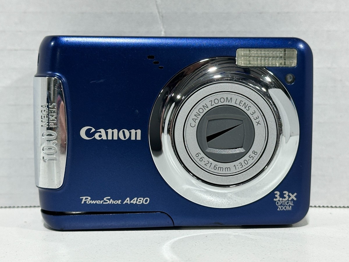 Canon PowerShot A480 10.0 MP Compact Digital Camera No Batteries