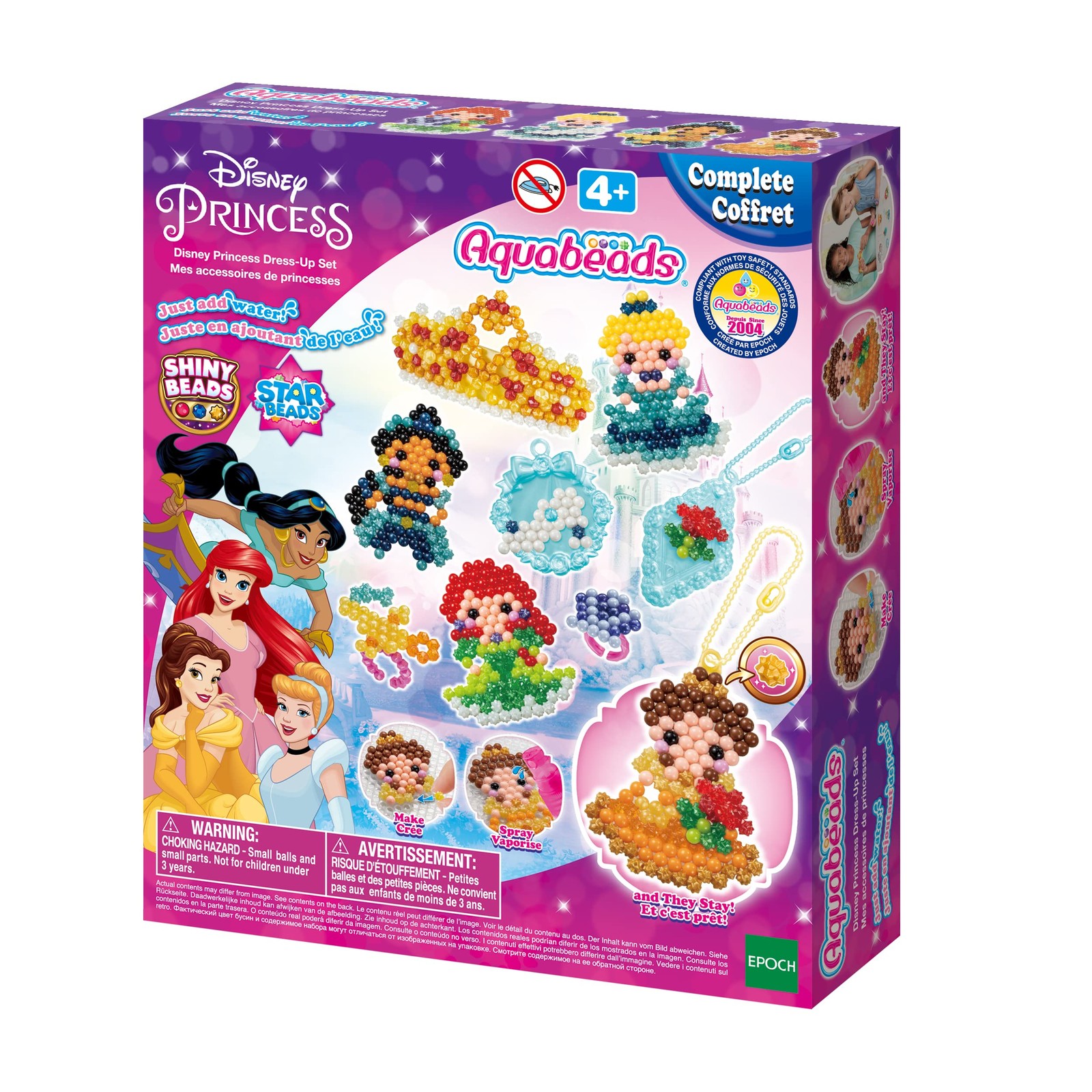 Aquabeads 31997 Princesas Disney Set de Vestidos Juego de Manualidades