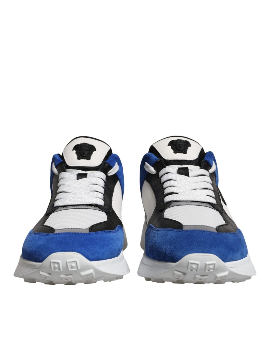 【Versace】メデゥーサ スニーカー ロートップ シューレース Versace Multicolor Canvas Quad Fabric Medusa Low Top