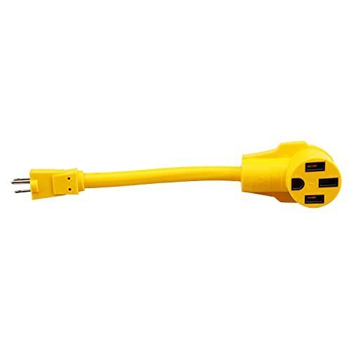 80708 Dogbone Wohnmobil/Elektroadapter 15Amp Stecker auf 50 Amp Buchse 15Amp auf 50Amp - Bild 2 von 6