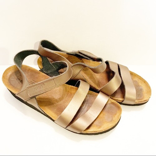 Naot Brown Leather Strappy Sandals size 