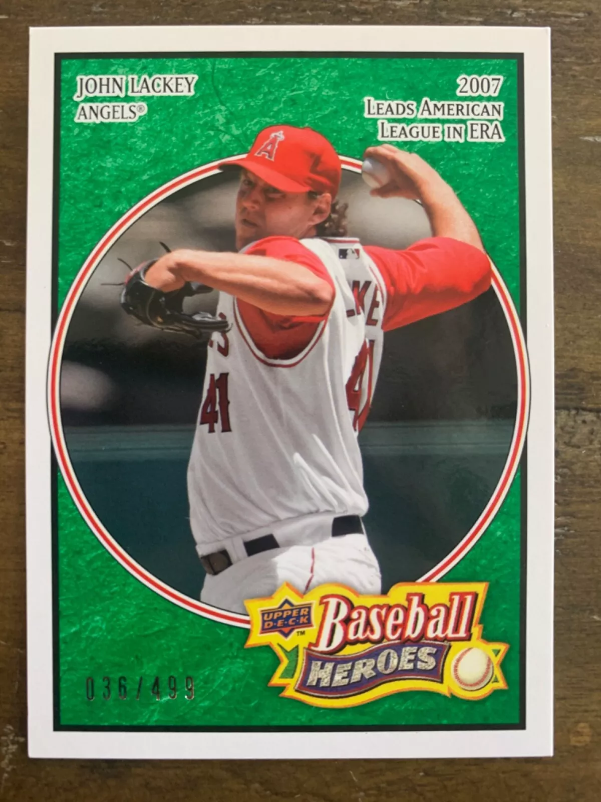 John Lackey trading card