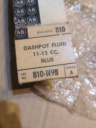 New Suprlus Allen Bradley 810-N1B 45-50ml Dashpot Fluid Ser B Blue - Picture 6 of 7