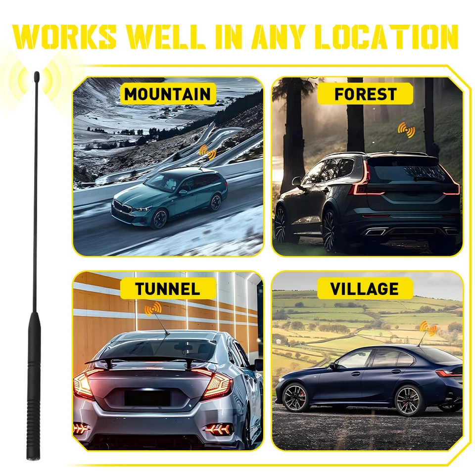 Antena de motocicleta 2 piezas para Harley Davidson Touring Road King Electra Glide Foto 4 de 4