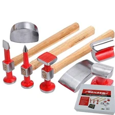 Neilsen Car Auto Body Panel Beating Dent Repair Tool Kit High Grade Set 7pc