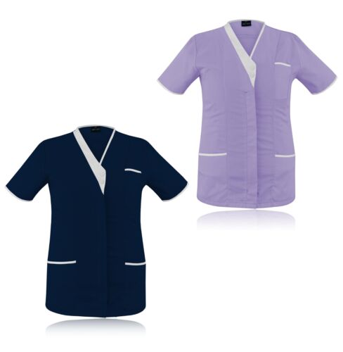 Nurse Uniform Tunic Therapist Nursing Dentist Maid Healthcare Hospitality Carers - Picture 1 of 16