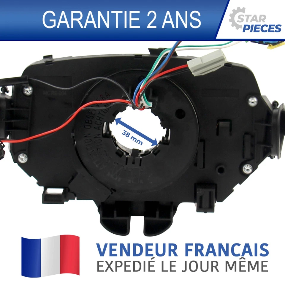 CONTACTEUR TOURNANT + COMMODO GAUCHE DROIT RENAULT MEGANE 2 2002-2009 8200216462 - Imagen 2 de 4