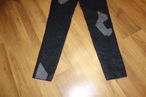 3.1 PHILLIP LIM WOOL BLEND TWEED SLIM FIT ANKLE TAPERED PATCHWORK PANTS-size 28 - Picture 4 of 12