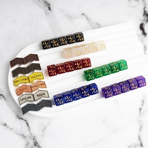 MTG Status Counters Tokens – Reversible Magic: The Gathering Game Markers +1/+1 - Picture 4 of 11