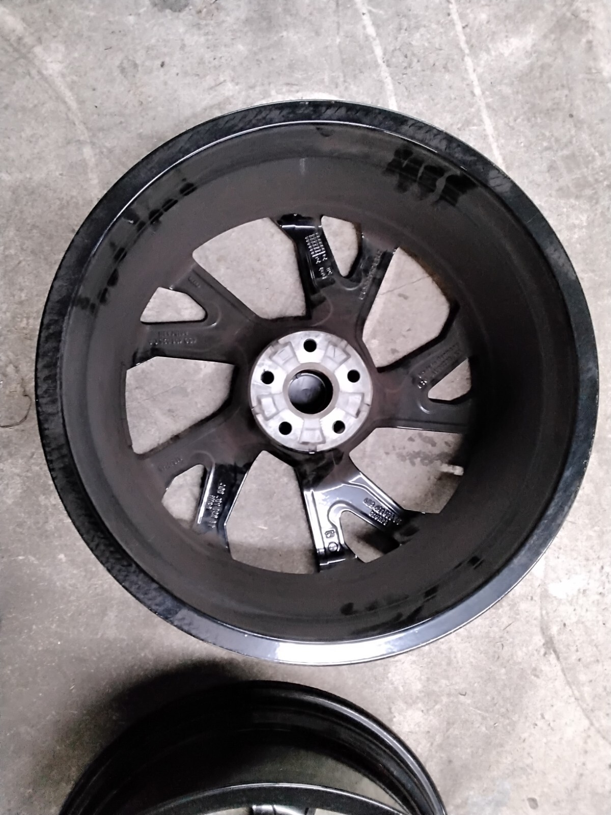 Audi R8 Front Wheels Powder Coated Black Factory # 4S0-601-025-CA