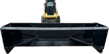 10'x36" NO FAULT LIFETIME WARRANTY skidsteer with Back Drag snow pusher Made USA