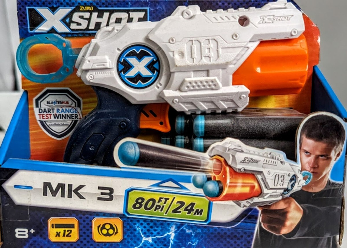 Zuru XShot MK3 Blaster Gun Includes 12 Foam Darts XShot Toy Gun
