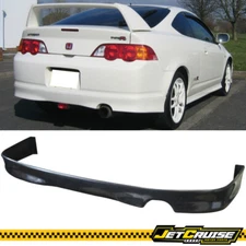 Fits 02-04 Acura RSX DC5 T-R style Rear Bumper Lip Spoiler Bodykit Black PU
