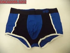 QTY= 15 Male Power Men's Blue/ Black Retro Sport Panel Short, Sz L 002196213158