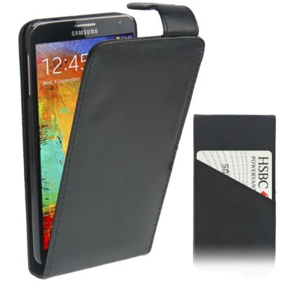Telefonhülle Schutzhülle Klapphülle Etui für Samsung Galaxy Note 3 N9000 Schwarz
