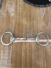 Heavy Vintage Horse Snaffle Bit Eggbutt Slow Twist Nickel Never Rust England 6  