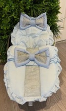 Blau Universal Baby Autositz Kuscheltiere/Futter - Bling Bow 🙂