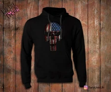 Punisher Skull American power graphic  Hoodie Sweatshirt