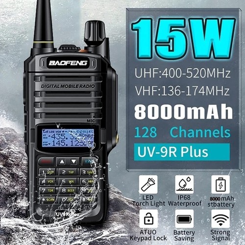 Baofeng UV-9R Plus 15W IP68 Waterproof Walkie Talkie GWMN - Afbeelding 4 van 17