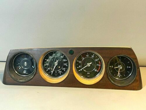 BMW E9 CS CSi CSL speedometer tachometer clock tank indicator instrument panel - Picture 1 of 10