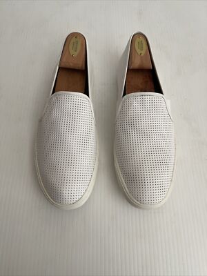 VINCE Blair 5 Perforated Leather Slip-On Sneakers White | Men\'s 13M US Women main image 3