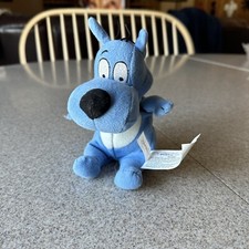 Doug Porkchop Bean Bag Plush Disney Store Dog W/ Tag Blue Vintage 8  Collectible