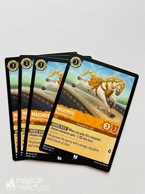 maximus lorcana card Maximus! Attack of the Vine! Pre Release Kit 18 Rarity 1st Place "Maximus OTK" Deck
