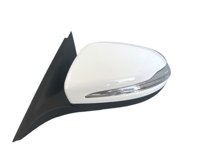 #71 WHITE LEFT DRIVER MIRROR WITH BLIND SPOT FOR MERCEDES C300 C43 C63 2015-2021