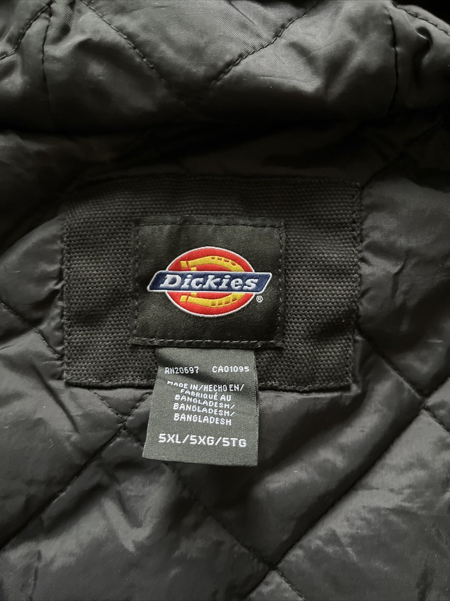 DICKIES Mens Rigid Duck Hooded Jacket Full Zip TJ718BK NWT DICKIES Mens Rigid Duck Hooded Jacket Full Zip TJ718BK NWT