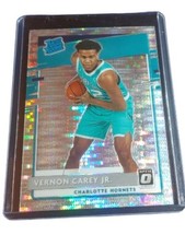 VERNON CAREY JR 2020-21 DONRUSS OPTIC Silver Pulsar PRIZM RATED ROOKIE #182