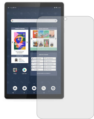 2x kristallklare Displayschutzfolie für Lenovo Nook 10 Zoll Schutzfolie Antibakt