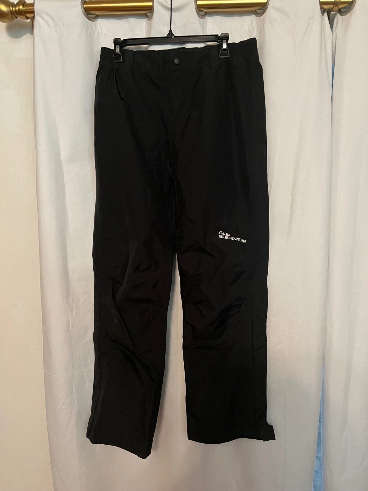 WOMENS CABELA GUIDEWEAR GORETEX PANTS BLACK M RUNS LARGE