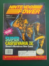Vtg 1992 NINTENDO POWER Magazine Super CASTLEVANIA IV Vol 32 w/ Rocketeer Poster