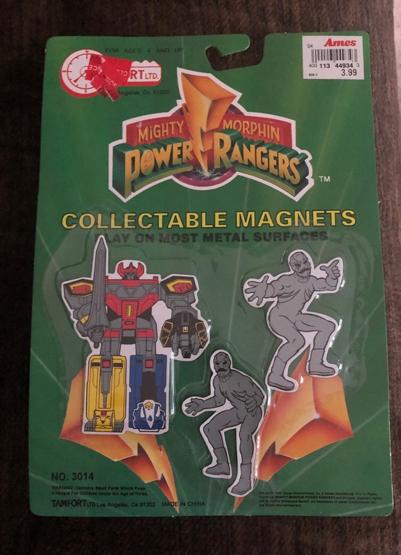1993 Mighty Morphin Power Rangers Collectable Magnets New Sealed In Package