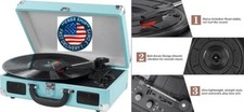Reproductor de discos de vinilo tocadiscos inal mbrico, Bluetooth, Maleta.neuvo.